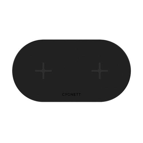 Cygnett Duální bezdrátová nabíječka 20W černá