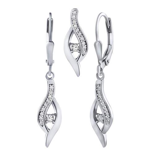 Silvego Stříbrný set šperků Selina náušnice a přívěsek s Brilliance Zirconia