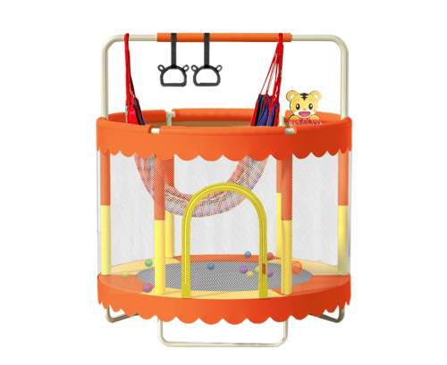 Sedco Dětská trampolína 140 cm s ochrannou sítí a vybavením oranžová