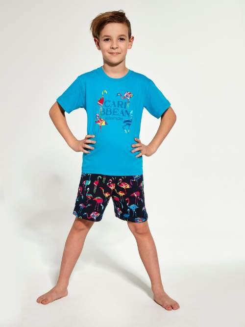 Cornette Chlapecké pyžamo Caribbean Young Boy Tyrkysová 110-116
