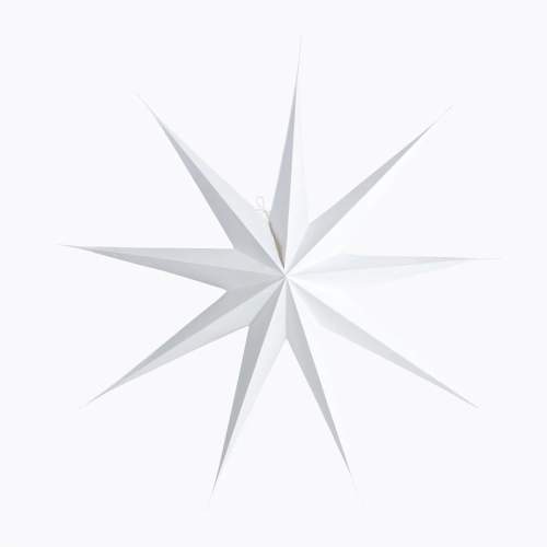 House Doctor Papírová 9cípá hvězda STAR WHITE 60 cm bílá