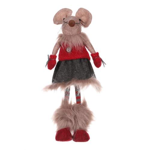 Autronic Myška v sukni, stojící, textilní dekorace
