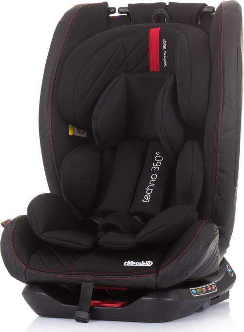 CHIPOLINO Autosedačka Techno 360 Isofix 0-36 kg Ebony