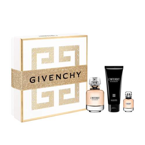 Givenchy L´Interdit sada parfémovaná voda 50 ml + parfémovaná voda 10 ml + tělové mléko 75 ml