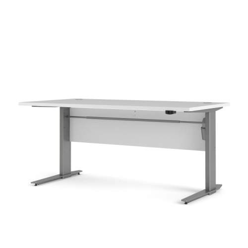 TVI Kancelářský stůl s elektrickým polohováním Prima 80400/318 bílý/stříbrné nohy