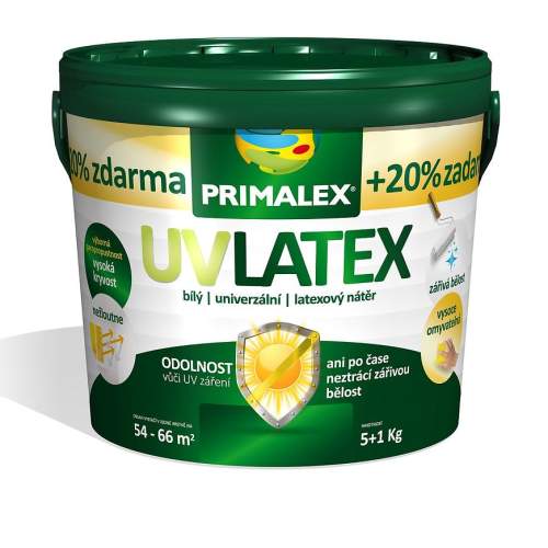 Primalex UV Latex 5+1kg Bílá