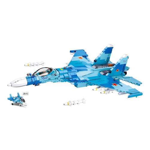 Sluban Model Bricks M38-B0985 Modrý stíhací letoun 2v1