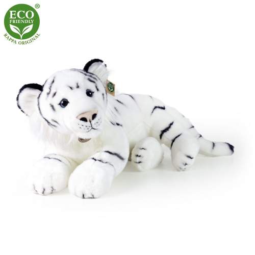 RAPPA Plyšový tygr bíly 60 cm