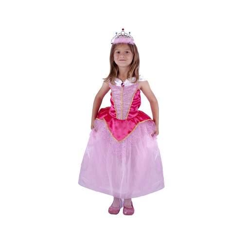 Rappa Dětský kostým princezna růžová M