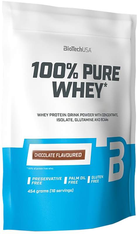BioTech USA 100% Pure Whey 454 g lískový ořech
