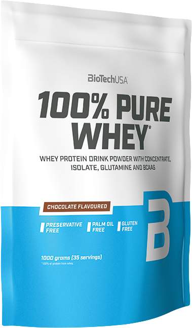 BioTech USA 100% Pure Whey 1000 g lískový ořech