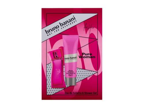 Bruno Banani Pure Woman sada toaletní voda 30 ml + srpchový gel 50 ml pro ženy