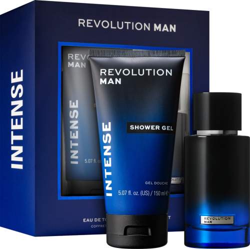 Revolution Man Intense sada toaletní voda 100 ml + sprchový gel 150 ml pro muže