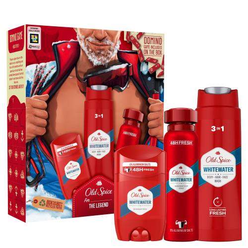 Old Spice Whitewater sada deodorant 150 ml + deostick 50 ml + sprchový gel 3v1 250 ml + domino pro muže