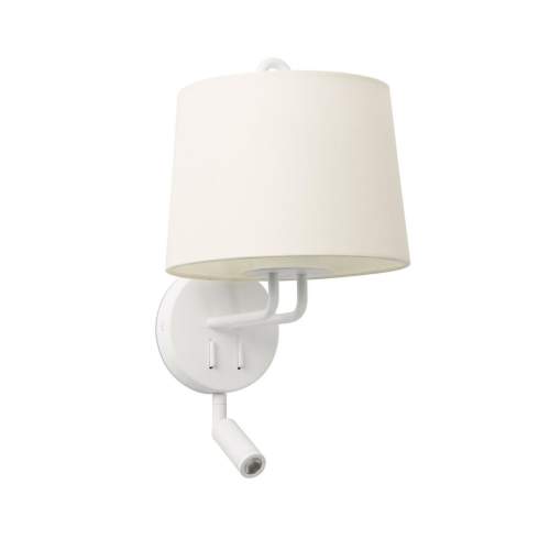 MONTREAL nástěnná lampa, bílá, se čtecí lampičkou - FARO