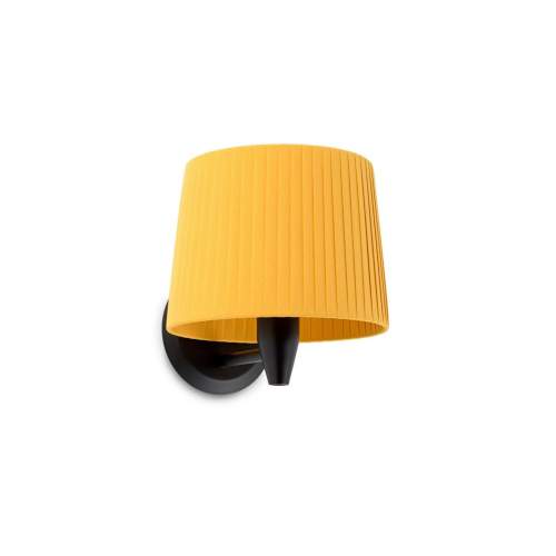 SAMBA černá/skládaná žlutá nástěnná lampa - FARO