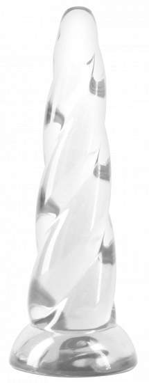 Gelové dildo s přísavkou Fantasia Siren (19 cm), průhledné