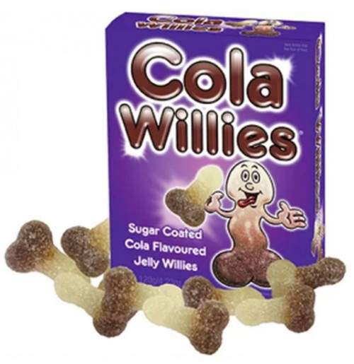 S&F Jelly Willies Želatinové bonbony ve tvaru penisu s příchutí coly 120 g