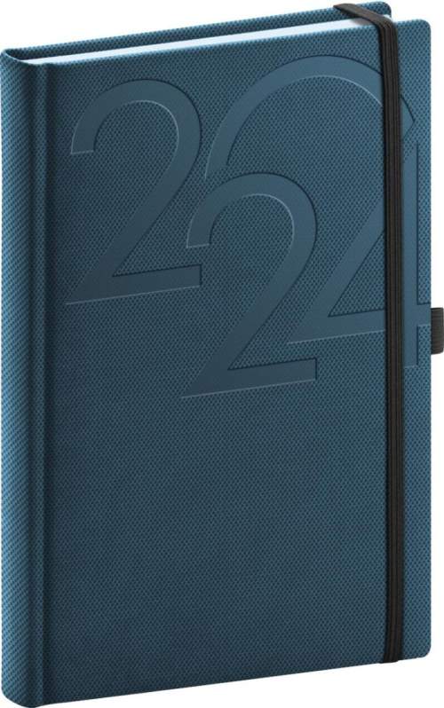 Denní diář Ajax 2024 modrý 15 × 21 cm