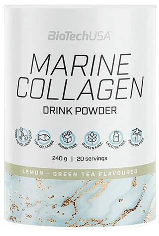 Biotechusa marine collagen 240 g citron/zelený čaj