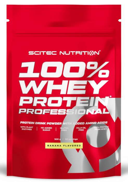 Scitec Nutrition 100% Whey Protein Professional 500 g jahoda