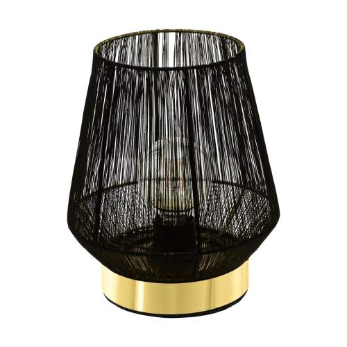 EGLO Stolní lampa Escandidos, černá/zlatá