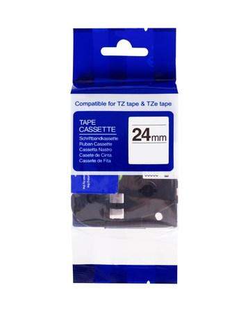 PRINTLINE kompatibilní páska s Brother TZE-S651, 24mm, černý tisk/žlutý podklad, ext. adh. PLTB25