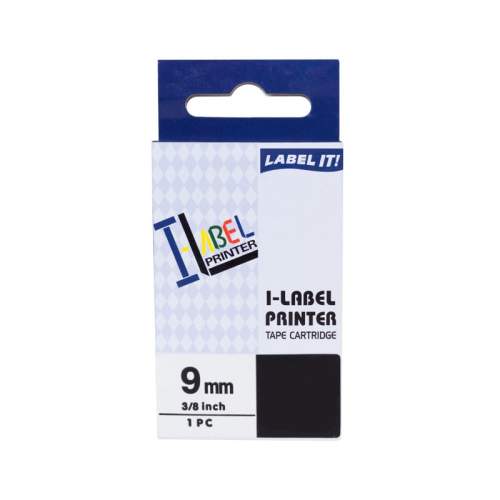 PRINTLINE kompatibilní páska s Casio, XR-9WE1, 9mm, 8m, černý tisk/bílý podklad PLTC16