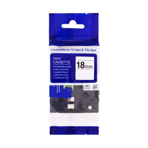PRINTLINE kompatibilní páska s Brother TZE-S541, 18mm, černý tisk/modrý podklad, ext.adh.