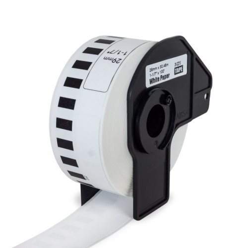 Páska PrintLine kompatibilní s Brother DK-22210 Páska, pro tiskárny štítků, kompatibilní s Brother QL, papírová role, 29mmx30.48m PLLB11