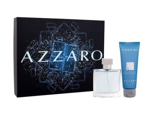 Azzaro Chrome dárková kazeta pro muže toaletní voda 50 ml + sprchový gel 75 ml