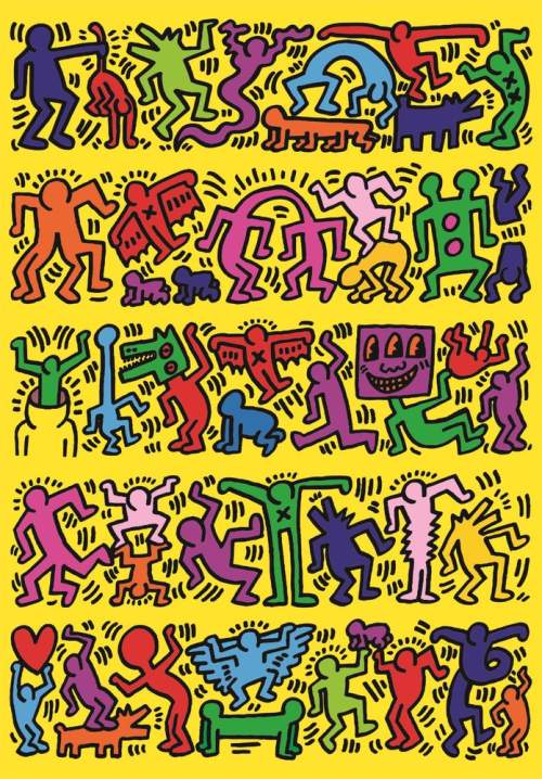 CLEMENTONI Puzzle Novo Art Series: Keith Haring 1000 dílků