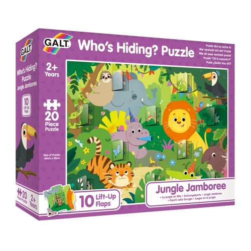 GALT Okénkové puzzle Džungle 20 dílků