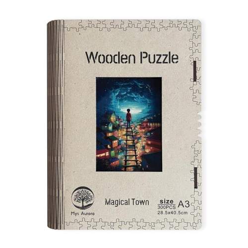 Dřevěné puzzle Magické město A3 - EPEE