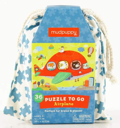 Cestovní puzzle pro děti / letadlo / 36 ks MudPuppy