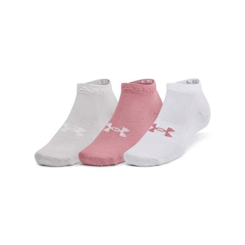 Under Armour Unisex ponožky Essential Low Cut 3pk pink elixir 37 - 39