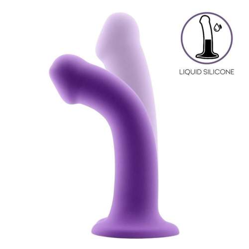 Action Bouncy Liquid Silicone Dildo 6.5″ Purple