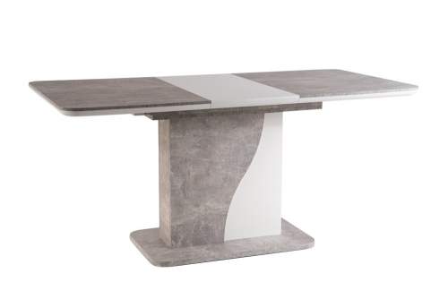 Signal Rozkládací jídelní stůl SYRIUS Bílá / beton