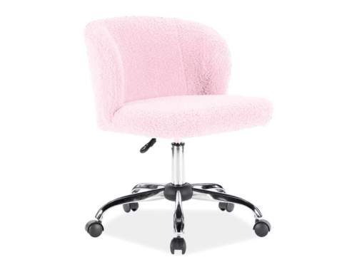 Signal Kancelářská židle DOLLY Světle růžová