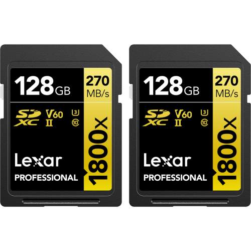 LEXAR SDXC 128GB UHS-II 1800x 2pack