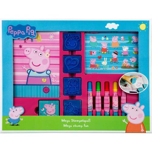 Karton P+P razítkovací set Peppa Pig 12ks