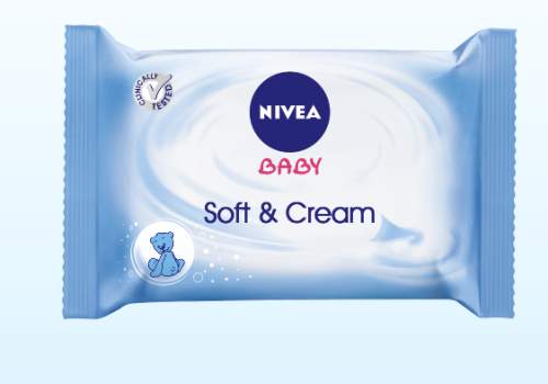 NIVEA Vlhčené čistící ubrousky Soft & Cream 3+1 gratis