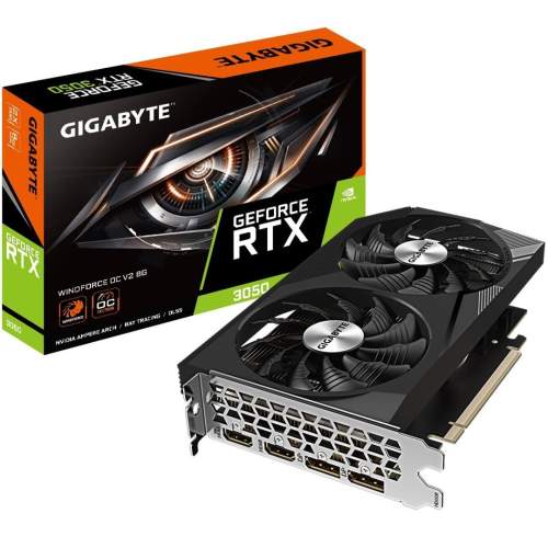 GIGABYTE GeForce RTX 3050 WINDFORCE V2/OC/8GB/GDDR6
