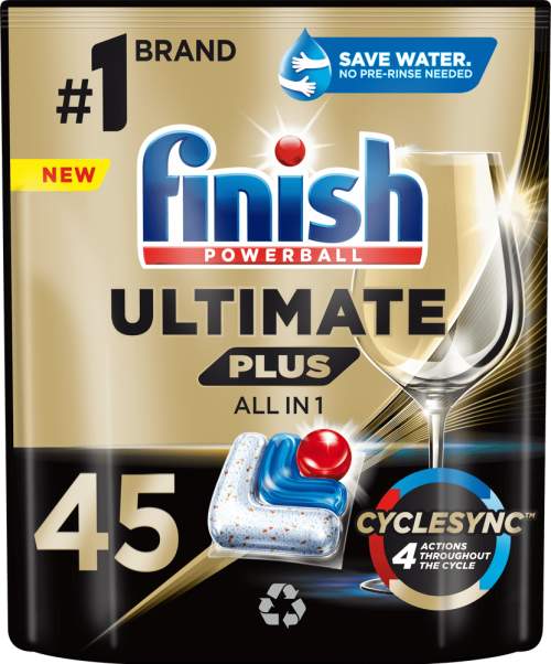 FINISH Ultimate Plus All in 1 Kapsle do myčky nádobí 45 ks