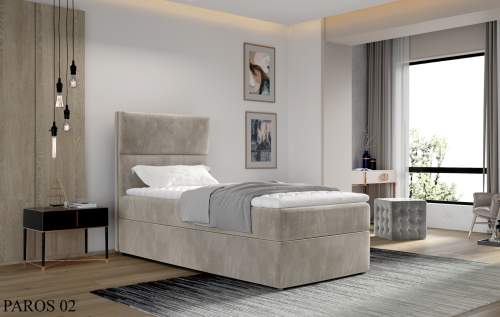 Čalouněná postel ARCO Boxsprings 90 x 200 cm Provedení: Paros 02