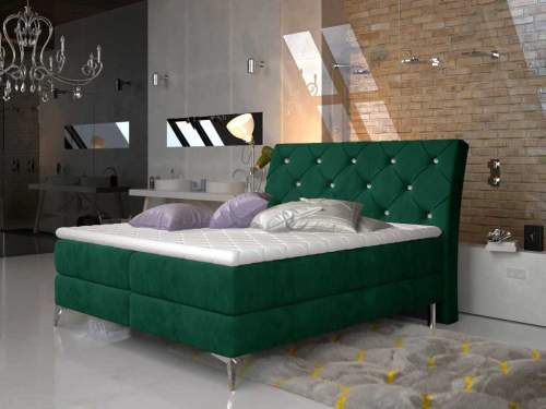 Artelta Manželská postel ADEL Boxspring | 180 x 200 cm barevné provedení: Kronos 19