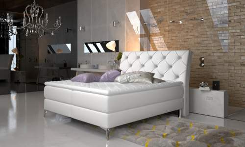 Čalouněná postel ADEL Boxsprings 180 x 200 cm Provedení: Soft 17
