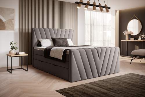 Čalouněná postel CANDICE Boxsprings 180 x 200 cm Barva: Savoi 07