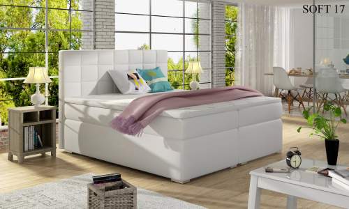 Čalouněná postel ALICE Boxsprings 180 x 200 cm Soft 17