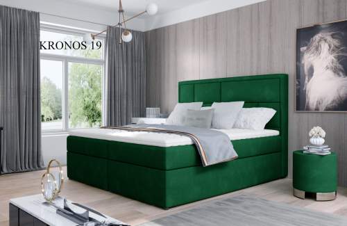 ELTAP Čalouněná postel MERON Boxsprings 160 x 200 cm Provedení: Kronos 19